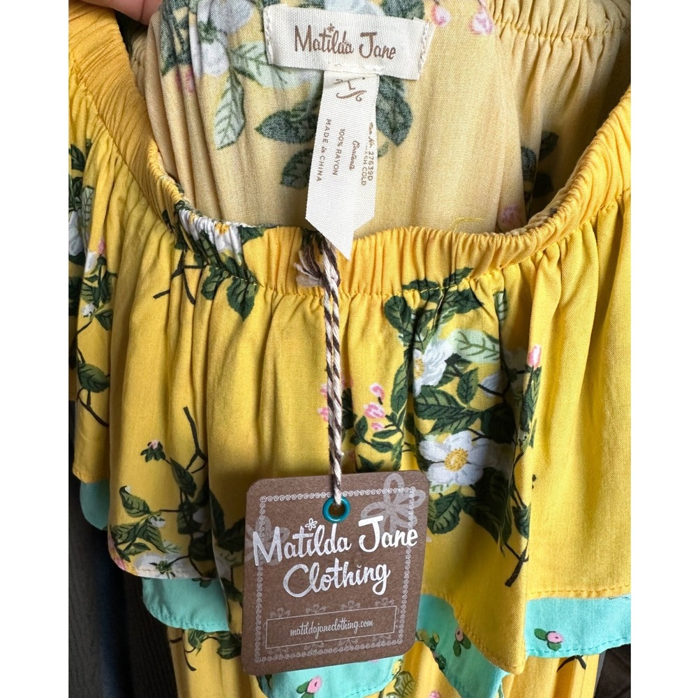 NWT Matilda Jane Hooked On A Feeling Boho Summer Dress Cottagecore Prairie Large - Picture 3 of 4